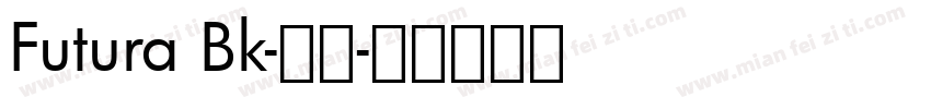 Futura Bk-粗体字体转换